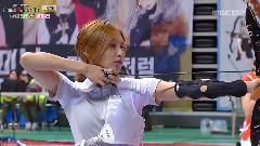 中秋特別節目 2015 偶像運動會 未播出影像 女子射箭 預賽 KARA vs A Pink