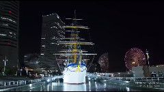 日本橫濱城市風光 時光流逝