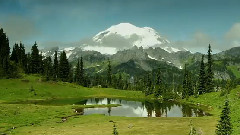 火山湖和雷尼爾山國家公園