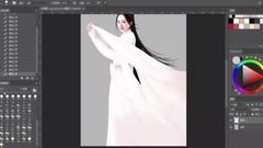 淺淺 大神用PS手繪楊冪白淺全過程,簡直美若天仙!