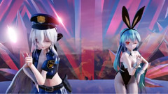 福利-皮衣女警與兔女郎的Burning