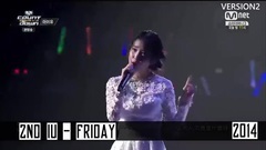 2011-2016女SOLO年終成績人氣排名