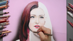 大觸速繪Somi彩鉛畫