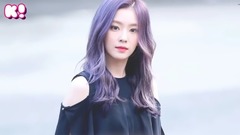 染過紫色頭發的女愛豆
