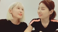 PRISTIN 娜榮和Yuha的寫生大會  中文字幕 17/06/07(pristin吧)