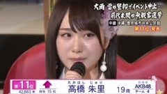 AKB48 - 第9回AKB48選拔總選舉—11名 高橋朱里
