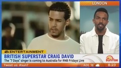 Craig David 的10月澳洲之行采訪 17/08/09