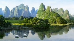 水邊的阿狄麗娜 桂林山水欣賞