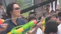 張帆校長和大家一起打水仗 17/08/22