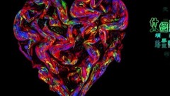 人體彩繪黑光攝影