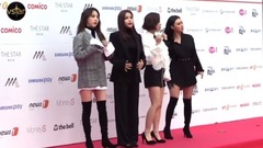 MAMAMOO、Apink、臉紅的思春期 - 亞洲明星盛典 媒體墻見儀 17/11/15