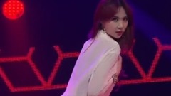 Nine Muses性感白襯衣椅子舞