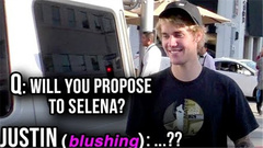 比伯被狗仔追問是否會向女友Selena求婚!