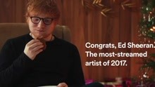 Ed Sheeran - Ed Sheeran成為2017年Spotify流媒年度藝人