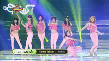 Rainbow - Tell Me Tell Me130320 Show champion現場版