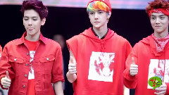 EXO日山簽售會 主-世勛 & 鹿晗 & 白賢